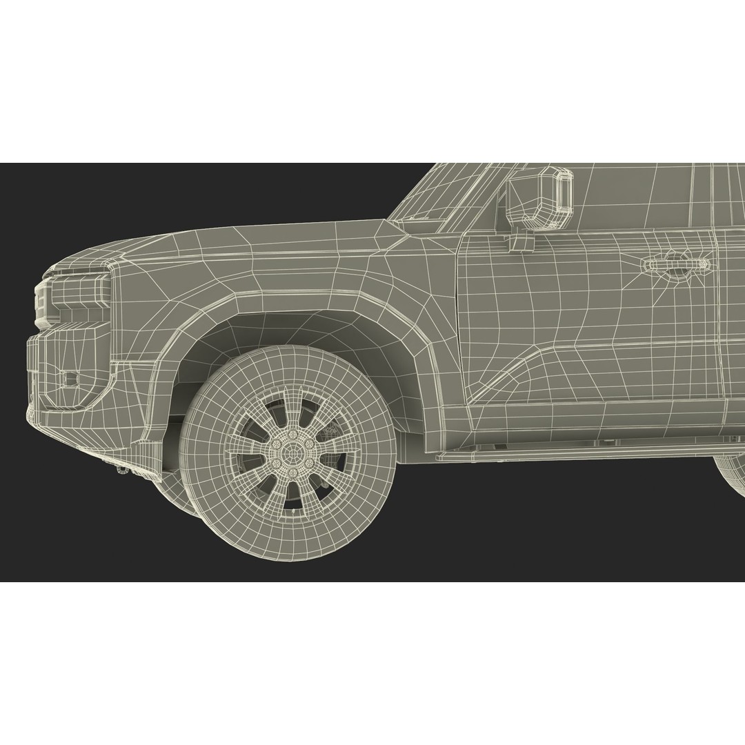 Toyota Land Cruiser 2024 3D Model – High Poly PBR Vehicle, FBX, OBJ - View 48