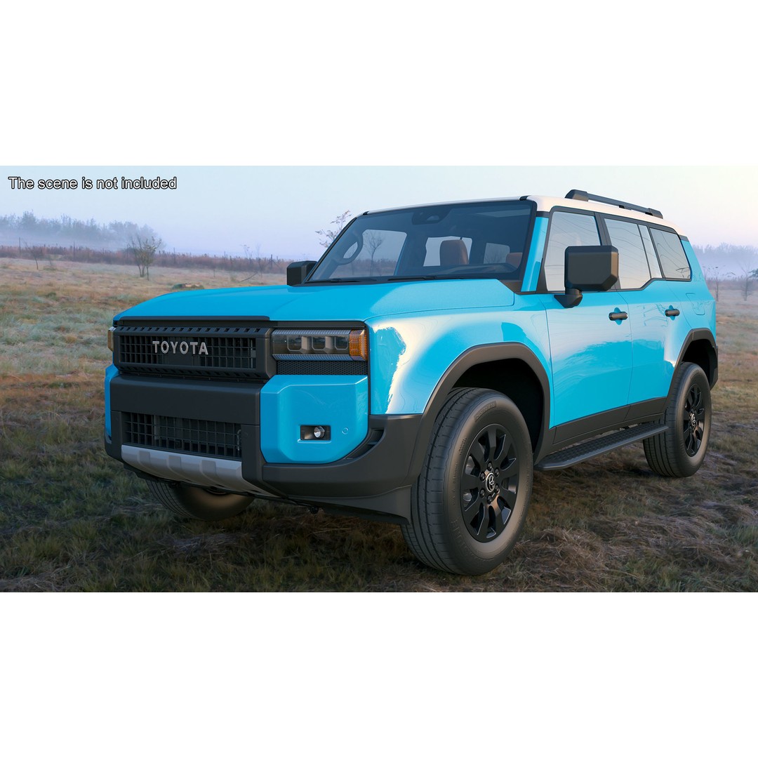 Toyota Land Cruiser 2024 3D Model – High Poly PBR Vehicle, FBX, OBJ - View 5