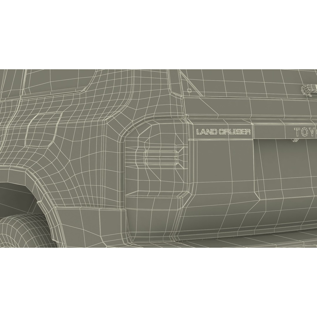 Toyota Land Cruiser 2024 3D Model – High Poly PBR Vehicle, FBX, OBJ - View 50
