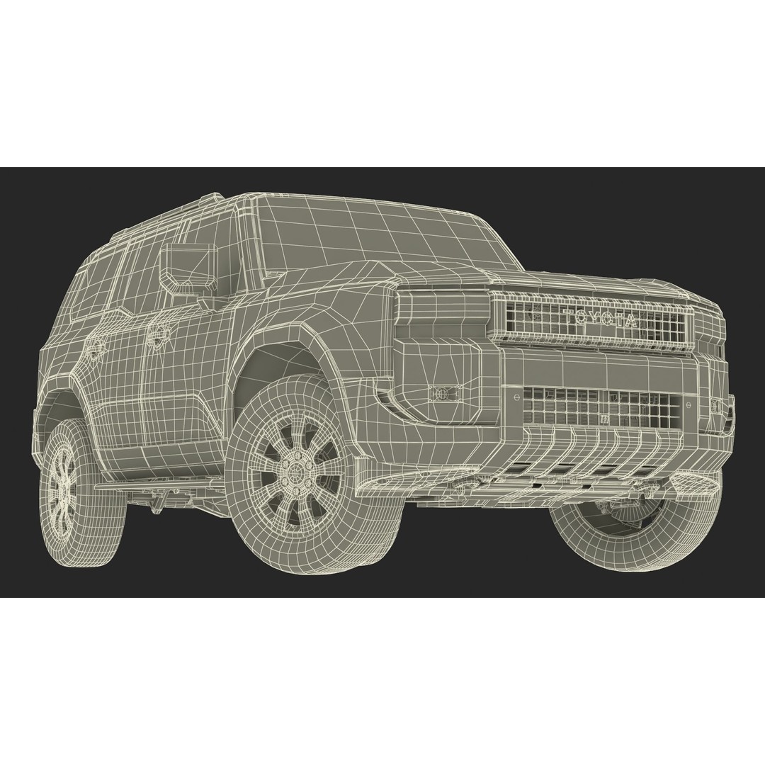 Toyota Land Cruiser 2024 3D Model – High Poly PBR Vehicle, FBX, OBJ - View 54