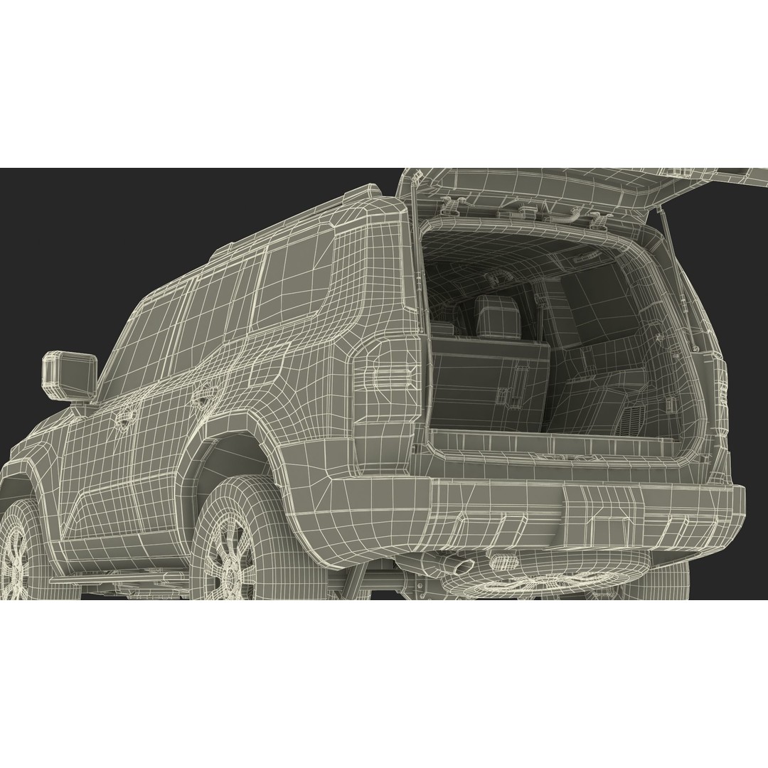 Toyota Land Cruiser 2024 3D Model – High Poly PBR Vehicle, FBX, OBJ - View 55