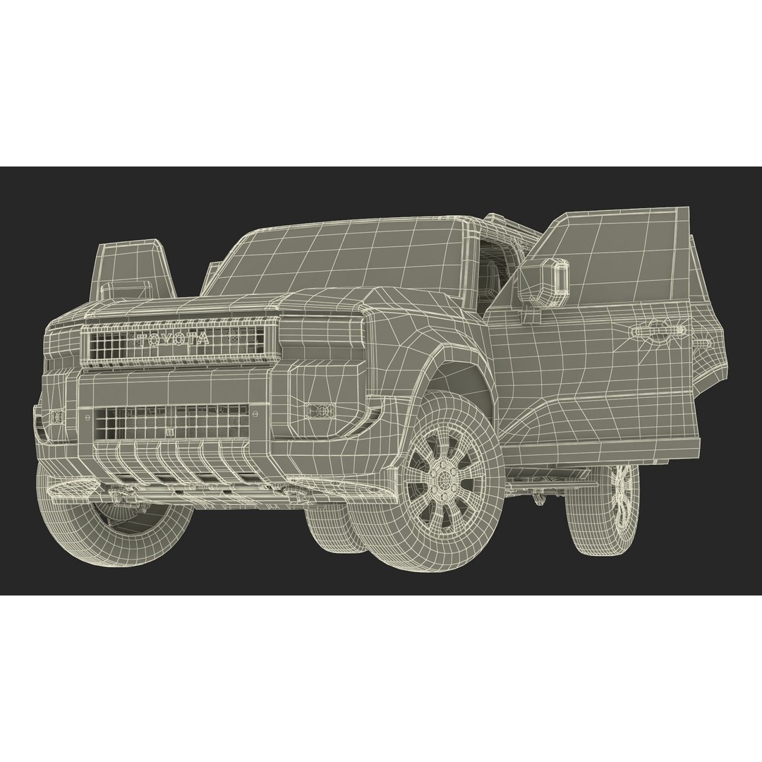 Toyota Land Cruiser 2024 3D Model – High Poly PBR Vehicle, FBX, OBJ - View 57