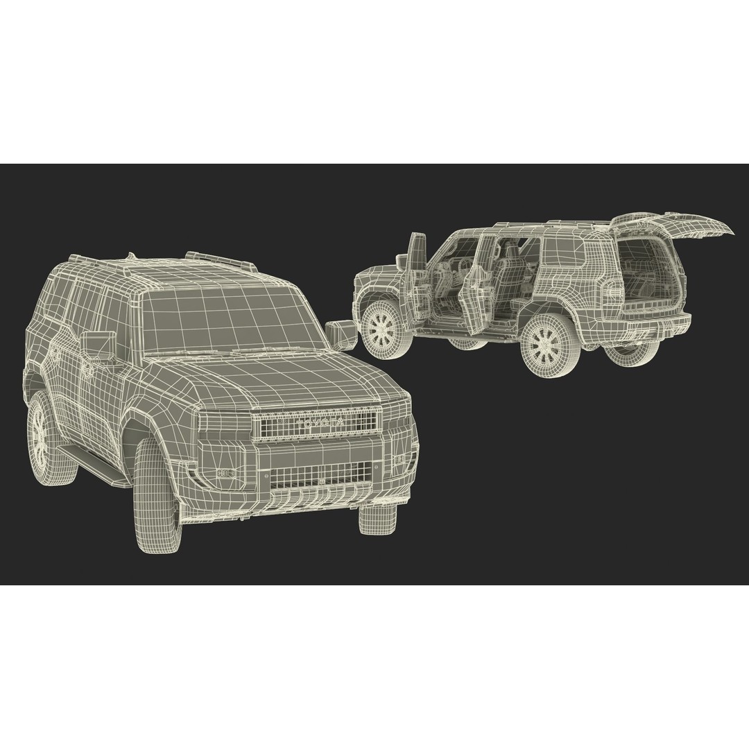 Toyota Land Cruiser 2024 3D Model – High Poly PBR Vehicle, FBX, OBJ - View 59