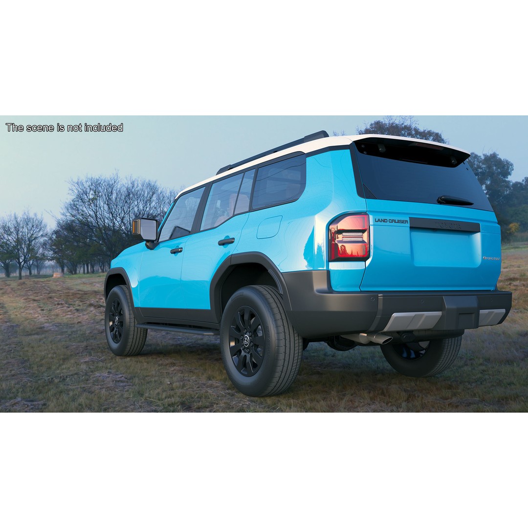 Toyota Land Cruiser 2024 3D Model – High Poly PBR Vehicle, FBX, OBJ - View 6