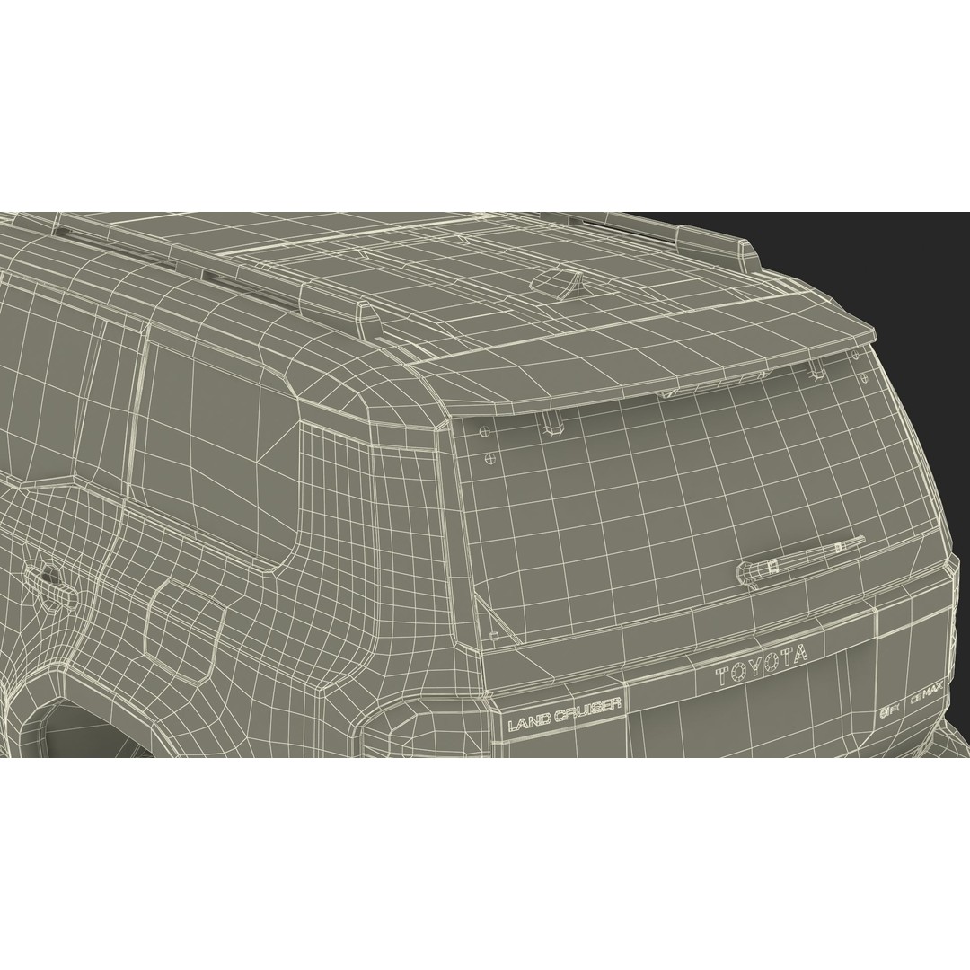 Toyota Land Cruiser 2024 3D Model – High Poly PBR Vehicle, FBX, OBJ - View 63