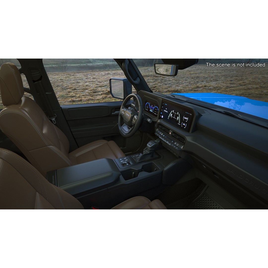 Toyota Land Cruiser 2024 3D Model – High Poly PBR Vehicle, FBX, OBJ - View 8