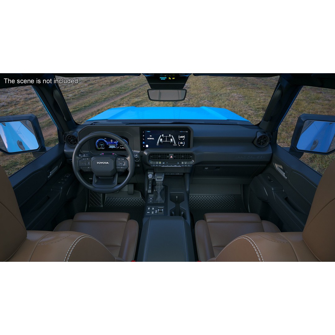 Toyota Land Cruiser 2024 3D Model – High Poly PBR Vehicle, FBX, OBJ - View 9