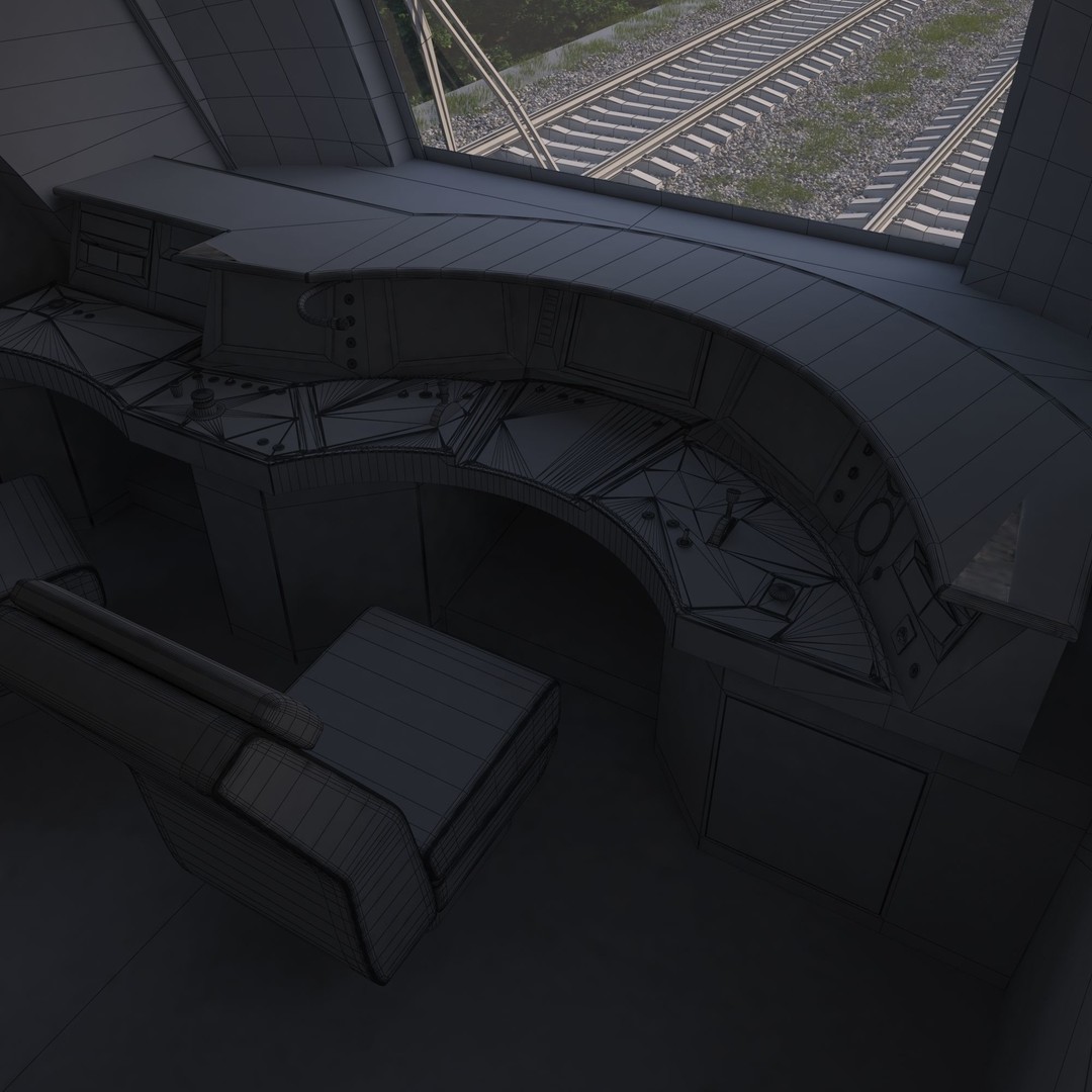 Siemens Desiro Rus 3D Model – High Detail Electric Train, FBX, OBJ - View 11