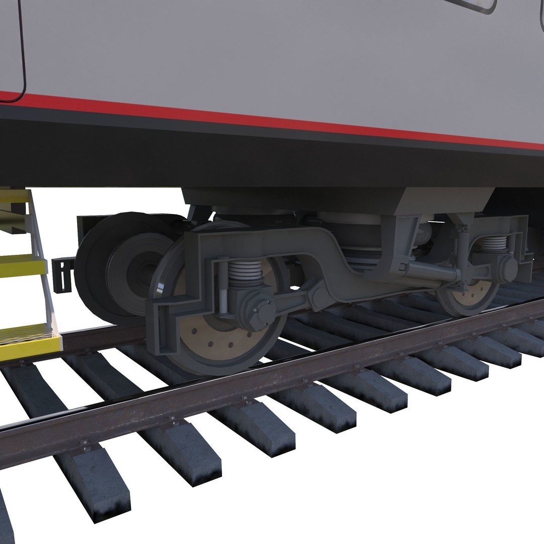 Siemens Desiro Rus 3D Model – High Detail Electric Train, FBX, OBJ - View 13