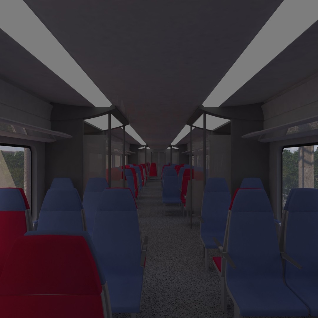 Siemens Desiro Rus 3D Model – High Detail Electric Train, FBX, OBJ - View 20