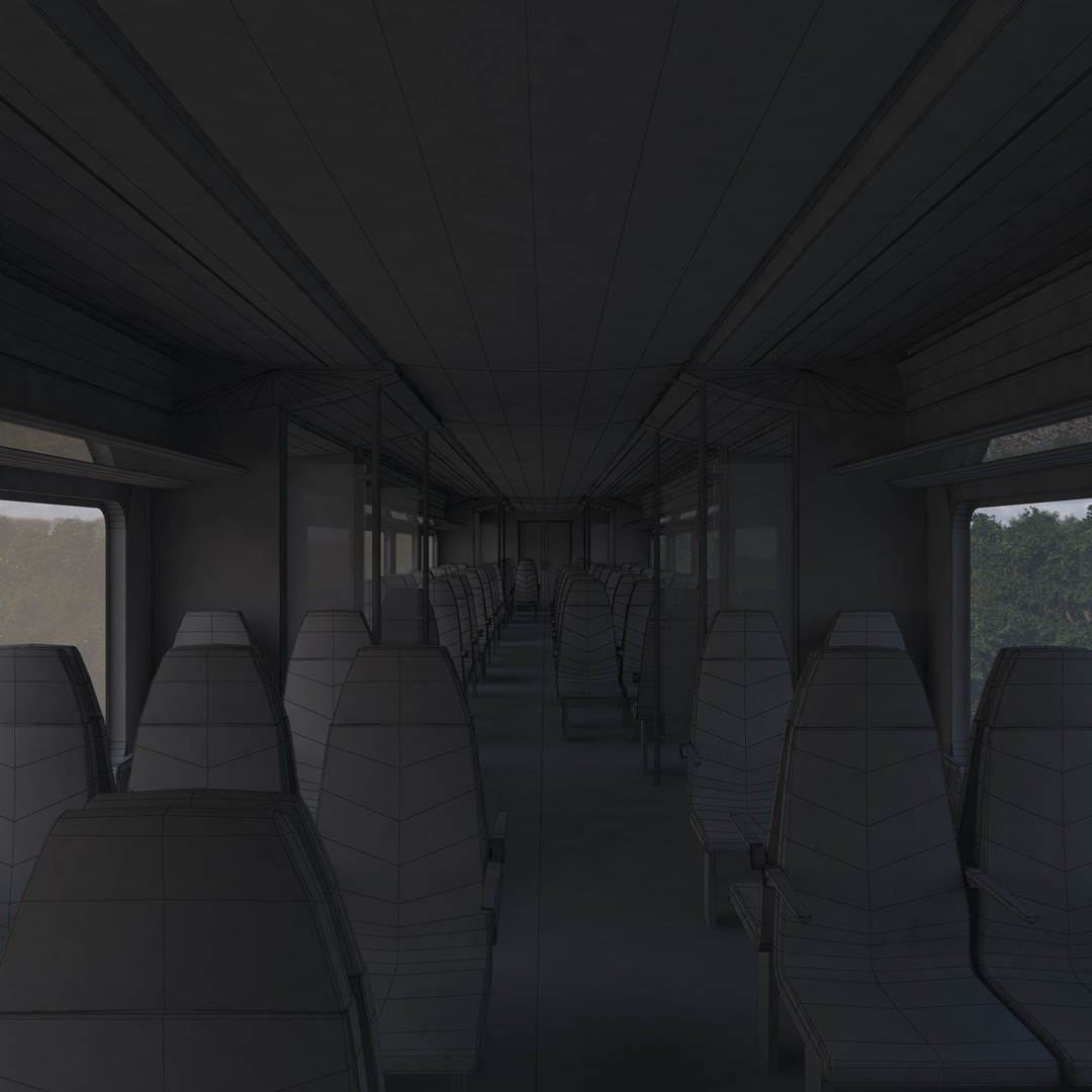 Siemens Desiro Rus 3D Model – High Detail Electric Train, FBX, OBJ - View 21