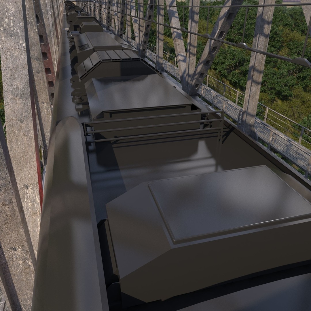 Siemens Desiro Rus 3D Model – High Detail Electric Train, FBX, OBJ - View 7