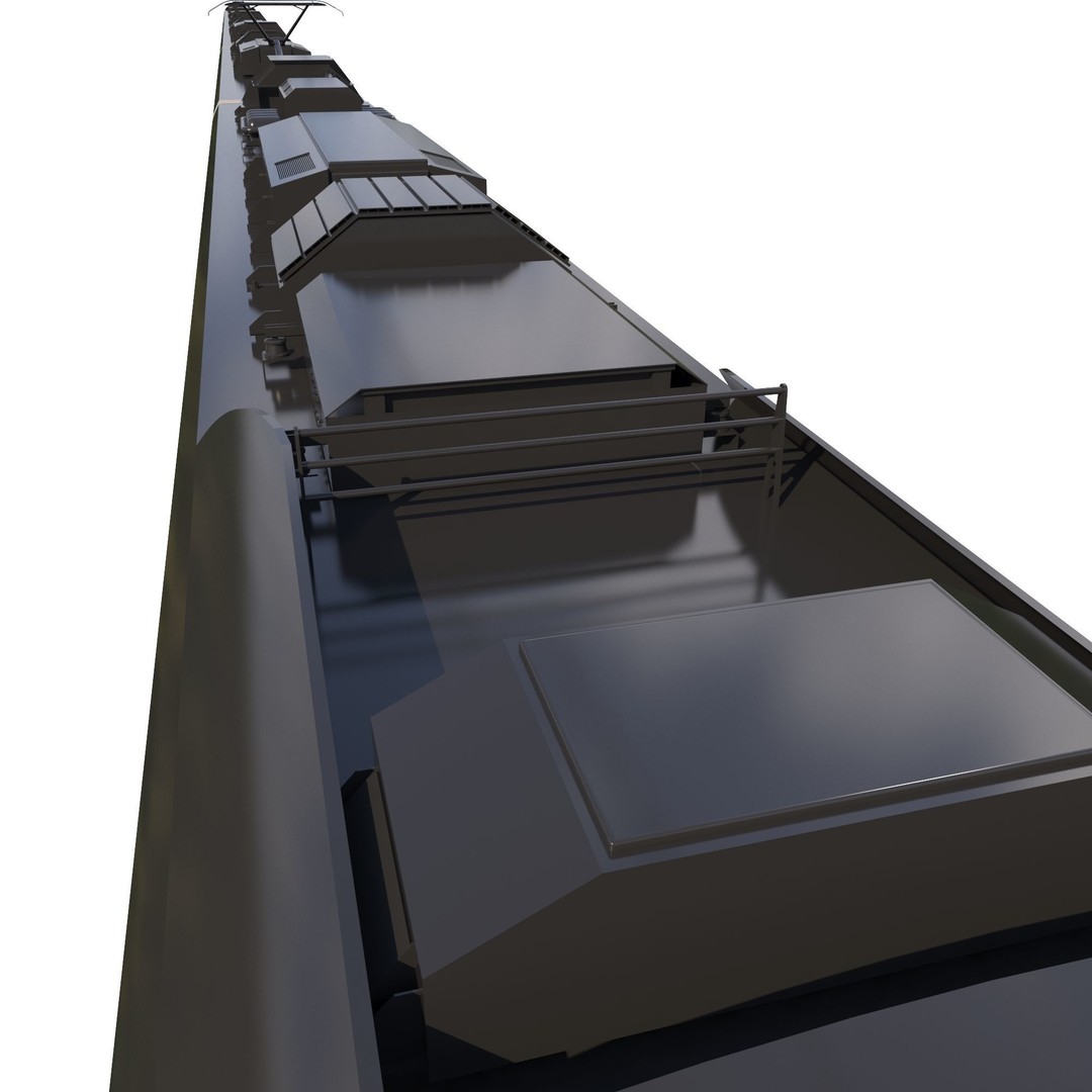 Siemens Desiro Rus 3D Model – High Detail Electric Train, FBX, OBJ - View 8