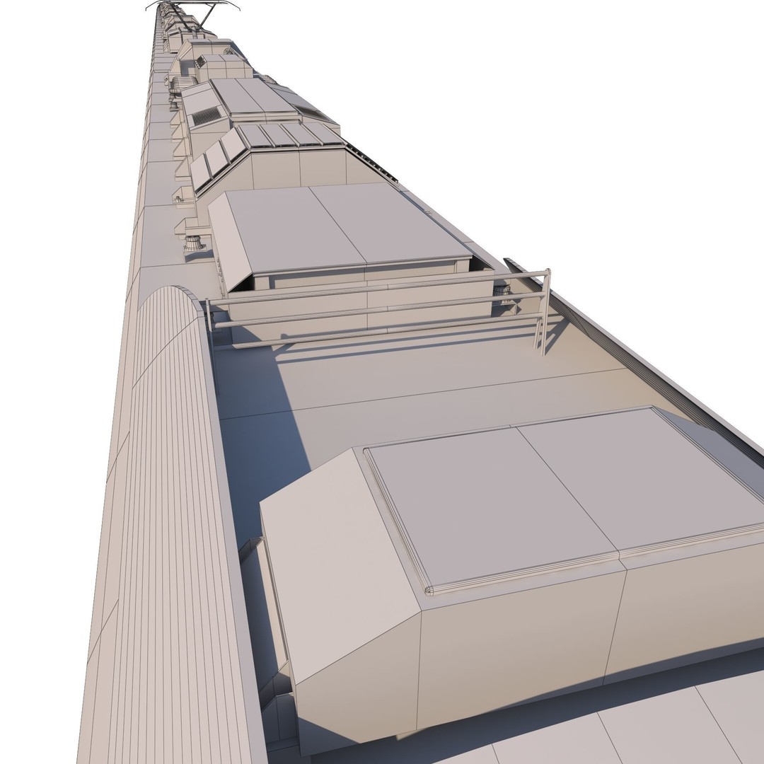 Siemens Desiro Rus 3D Model – High Detail Electric Train, FBX, OBJ - View 9