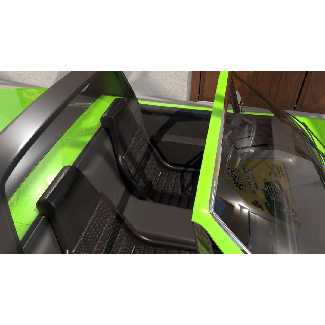 Porsche 914 3D Model – Classic Sports Car, Game-Ready FBX, OBJ - View 10