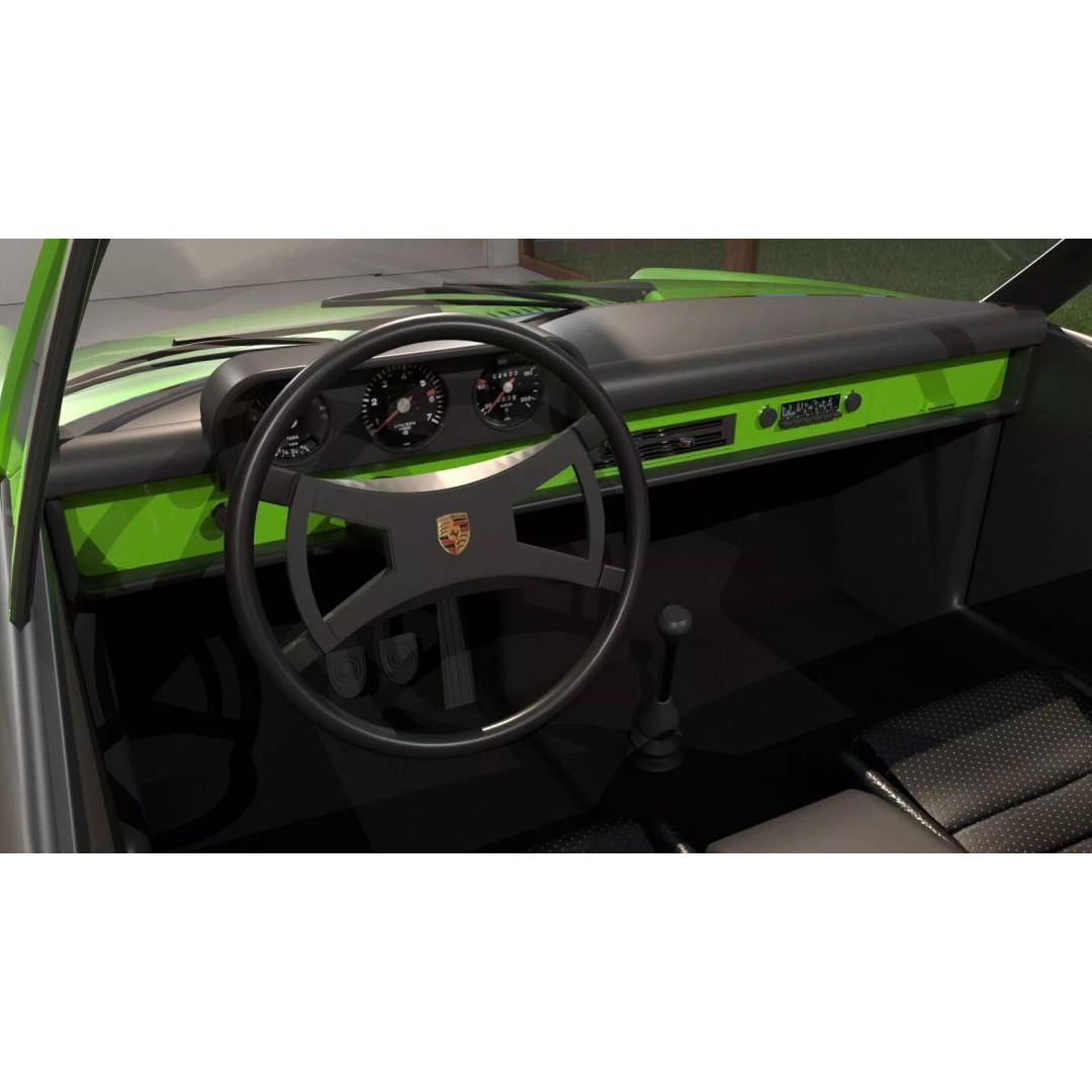 Porsche 914 3D Model – Classic Sports Car, Game-Ready FBX, OBJ - View 16