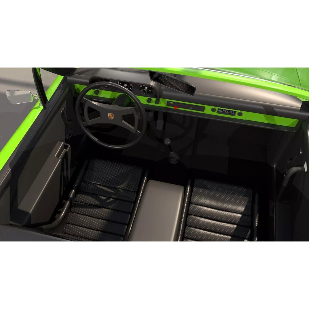 Porsche 914 3D Model – Classic Sports Car, Game-Ready FBX, OBJ - View 9