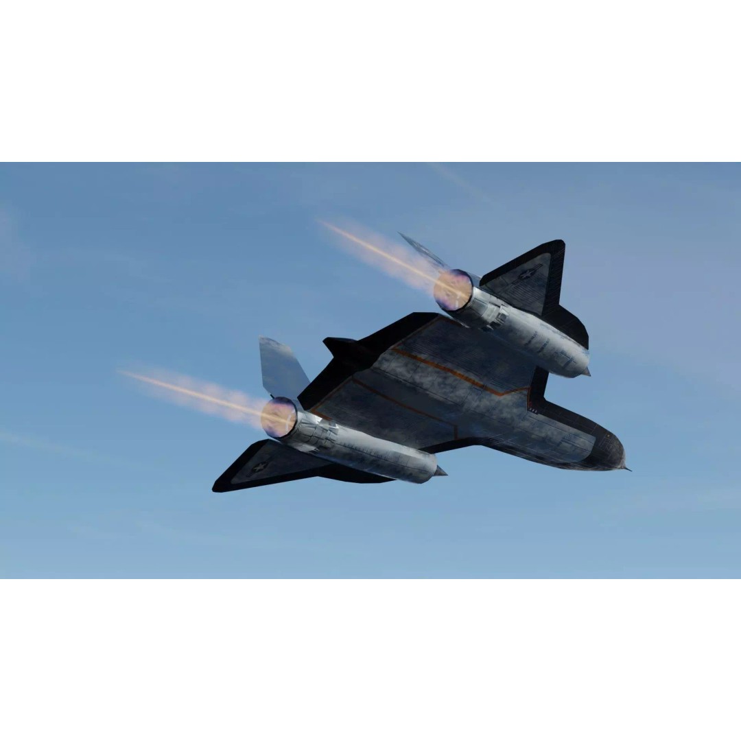 Lockheed SR-71 Blackbird 3D Model – Low Poly Rigged Aircraft, FBX - View 11