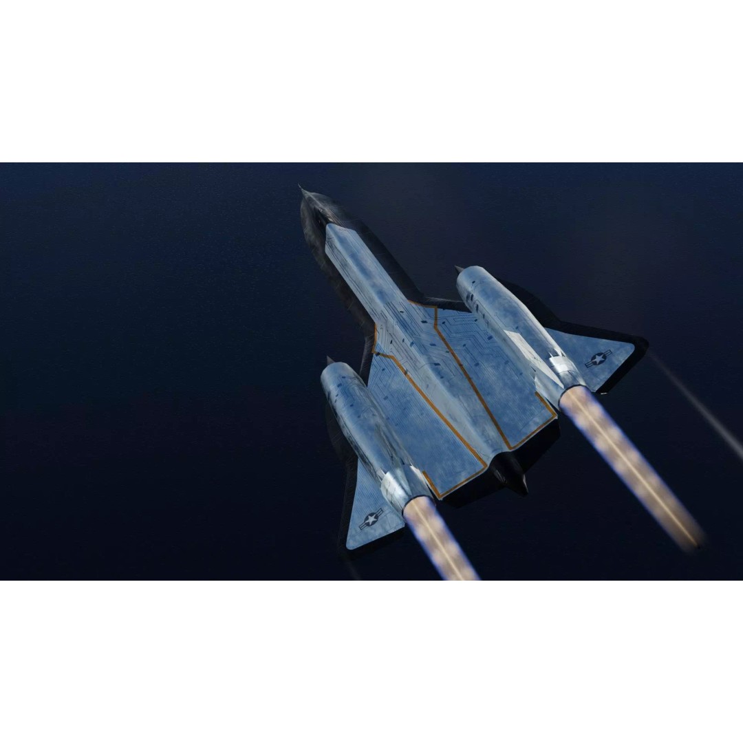 Lockheed SR-71 Blackbird 3D Model – Low Poly Rigged Aircraft, FBX - View 12