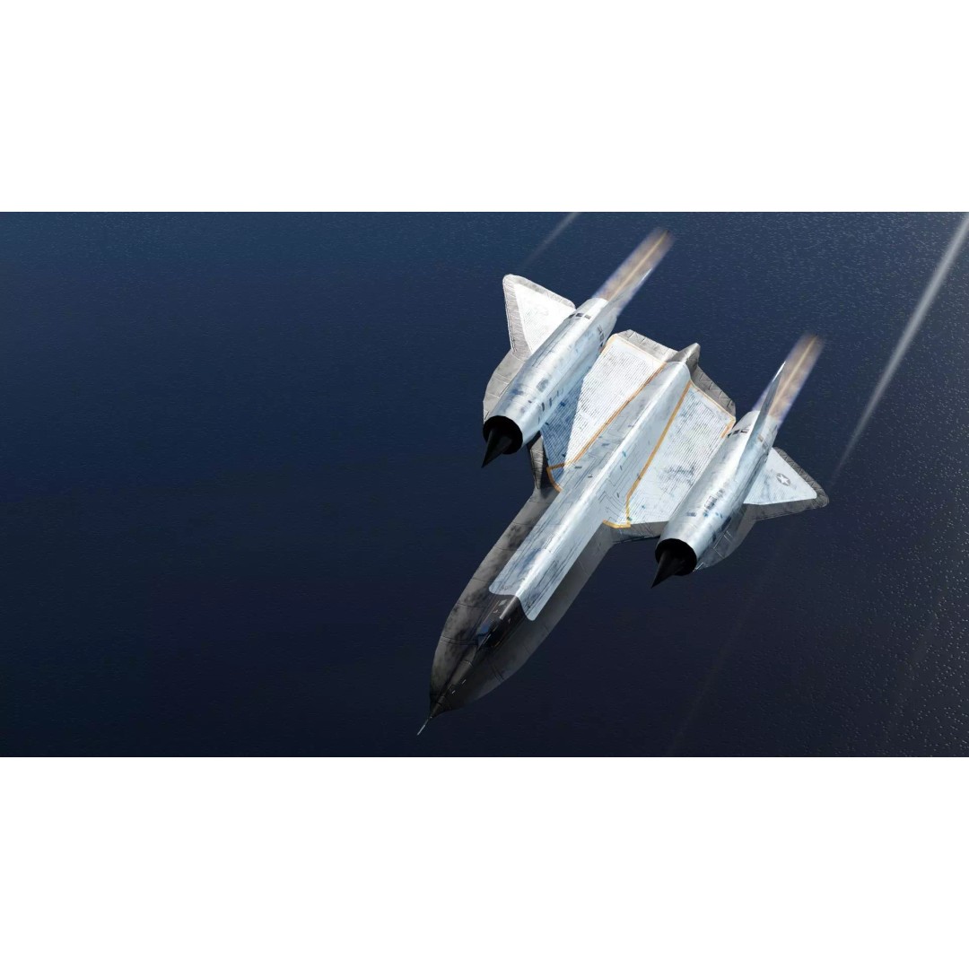 Lockheed SR-71 Blackbird 3D Model – Low Poly Rigged Aircraft, FBX - View 13