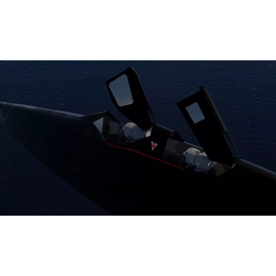 Lockheed SR-71 Blackbird 3D Model – Low Poly Rigged Aircraft, FBX - View 19