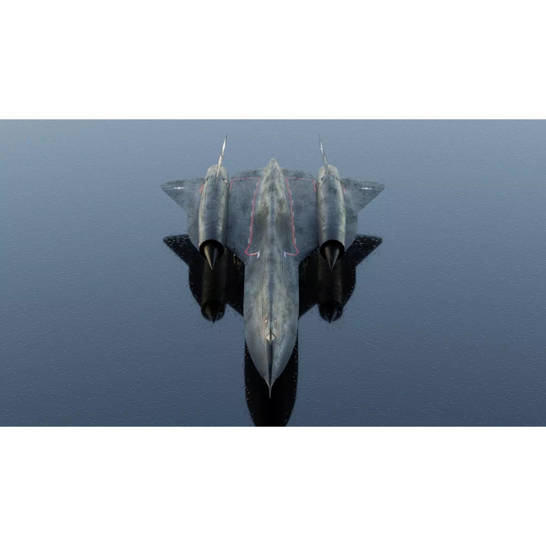 Lockheed SR-71 Blackbird 3D Model – Low Poly Rigged Aircraft, FBX - View 5