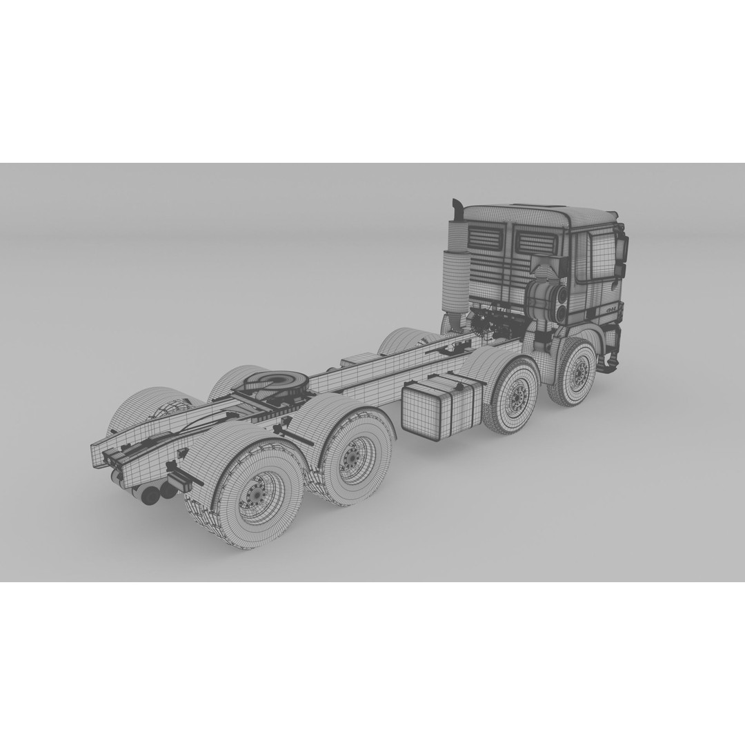 Mercedes Actros 4144 3D Model – High Poly Vehicle Asset, FBX, OBJ, Blender - View 18