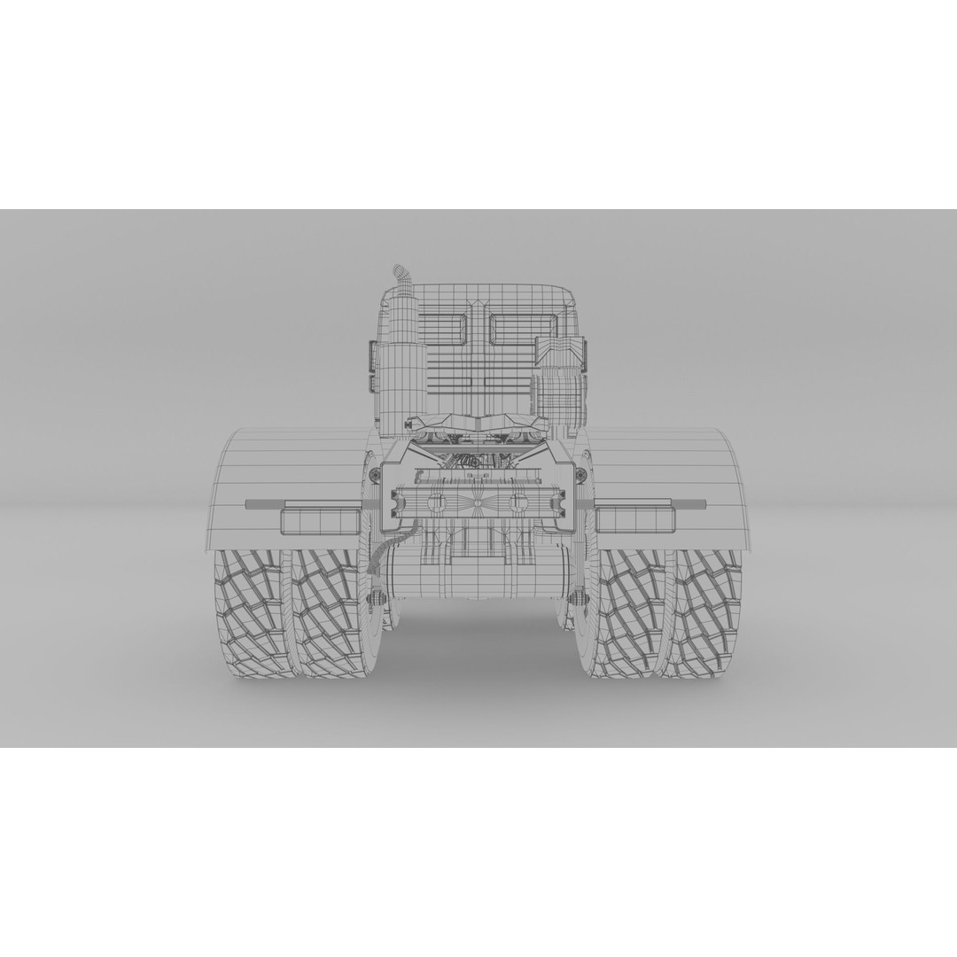 Mercedes Actros 4144 3D Model – High Poly Vehicle Asset, FBX, OBJ, Blender - View 20