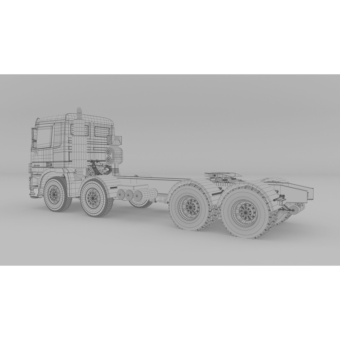 Mercedes Actros 4144 3D Model – High Poly Vehicle Asset, FBX, OBJ, Blender - View 21