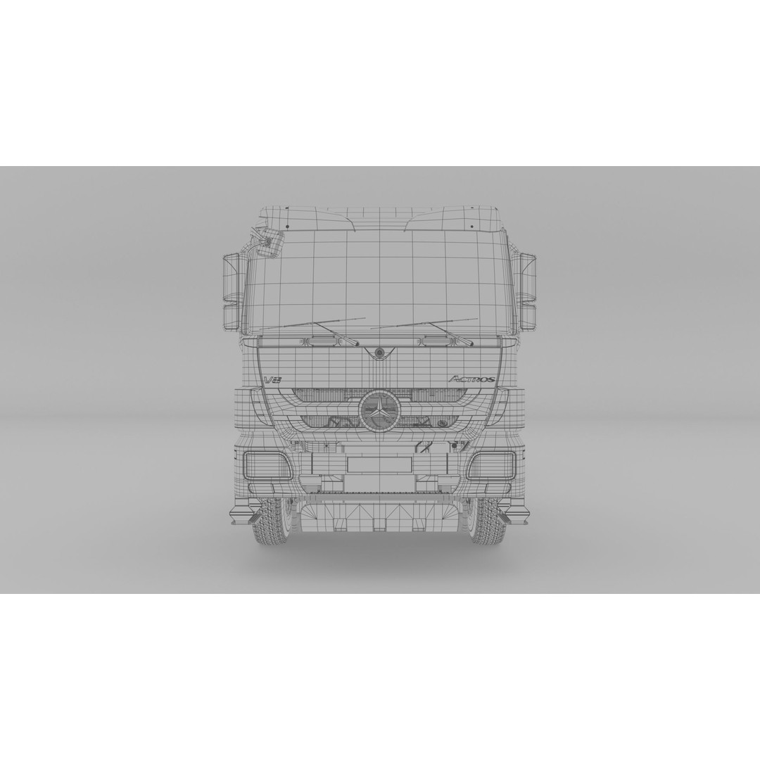 Mercedes Actros 4144 3D Model – High Poly Vehicle Asset, FBX, OBJ, Blender - View 25