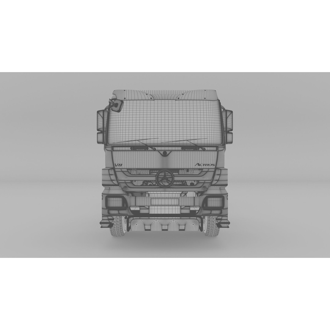 Mercedes Actros 4144 3D Model – High Poly Vehicle Asset, FBX, OBJ, Blender - View 26
