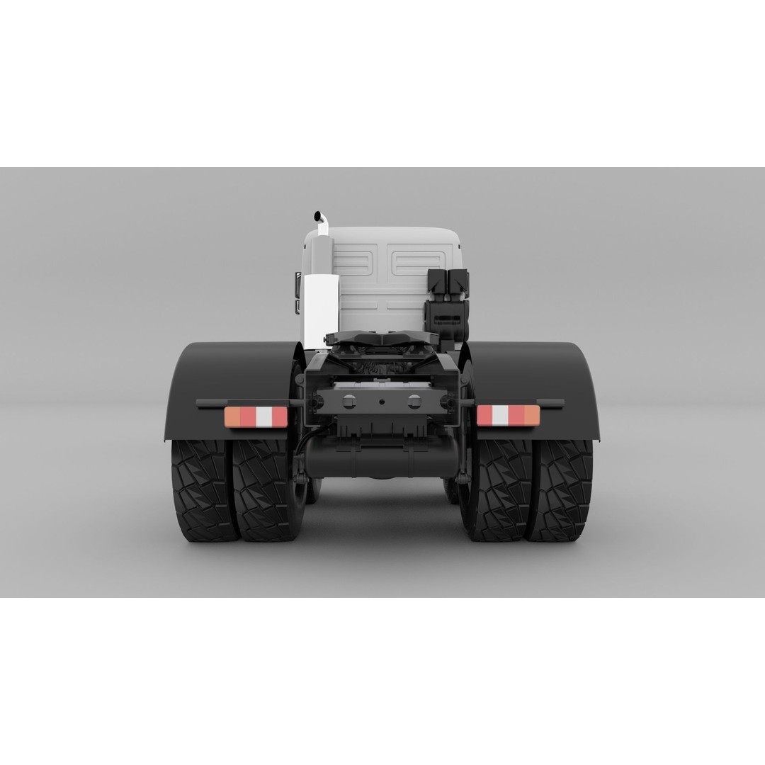 Mercedes Actros 4144 3D Model – High Poly Vehicle Asset, FBX, OBJ, Blender - View 5