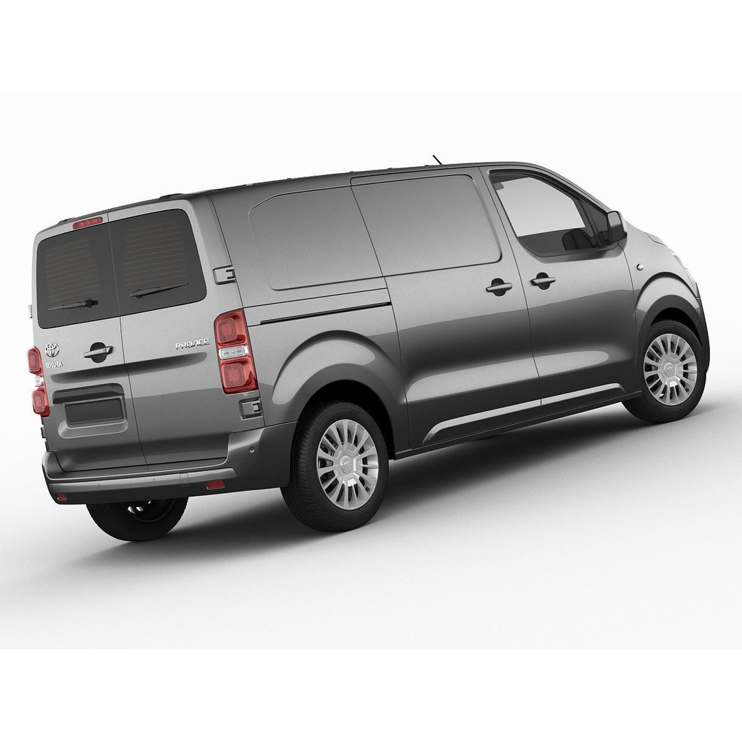 Toyota Proace Van 2016 3D Model – Detailed Exterior, Game-Ready Formats - View 10