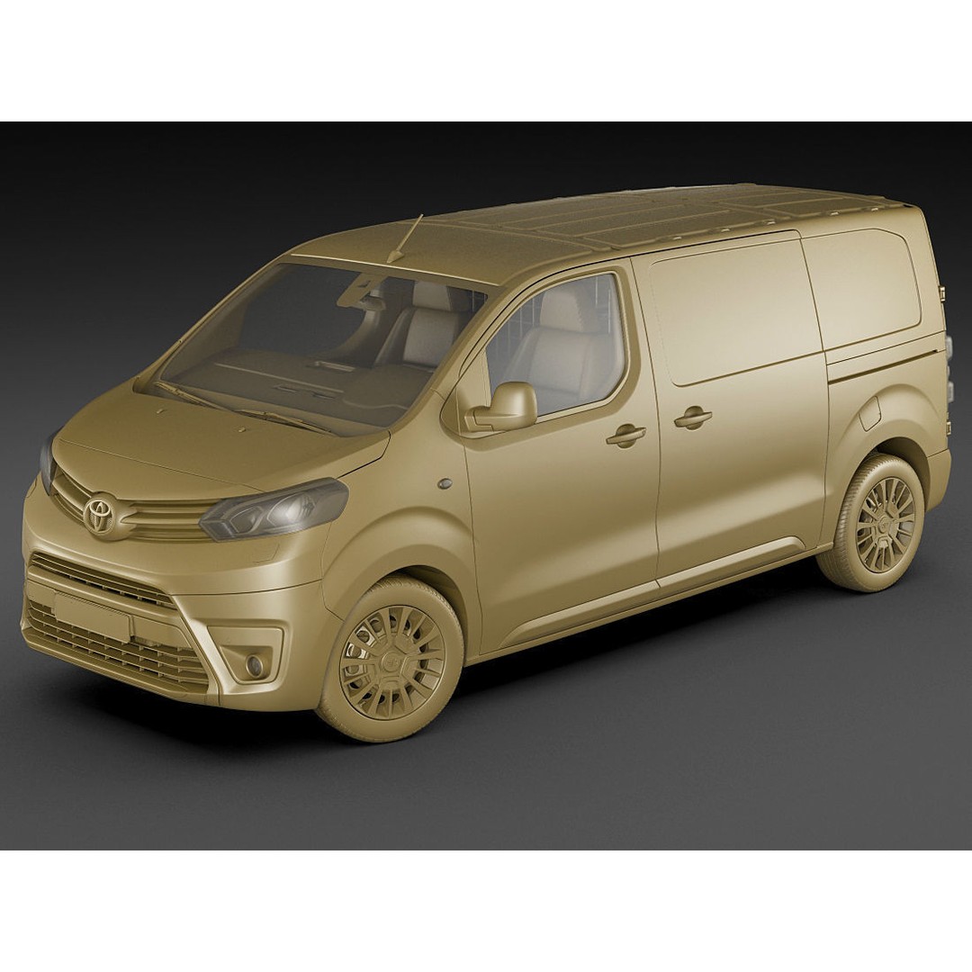 Toyota Proace Van 2016 3D Model – Detailed Exterior, Game-Ready Formats - View 16