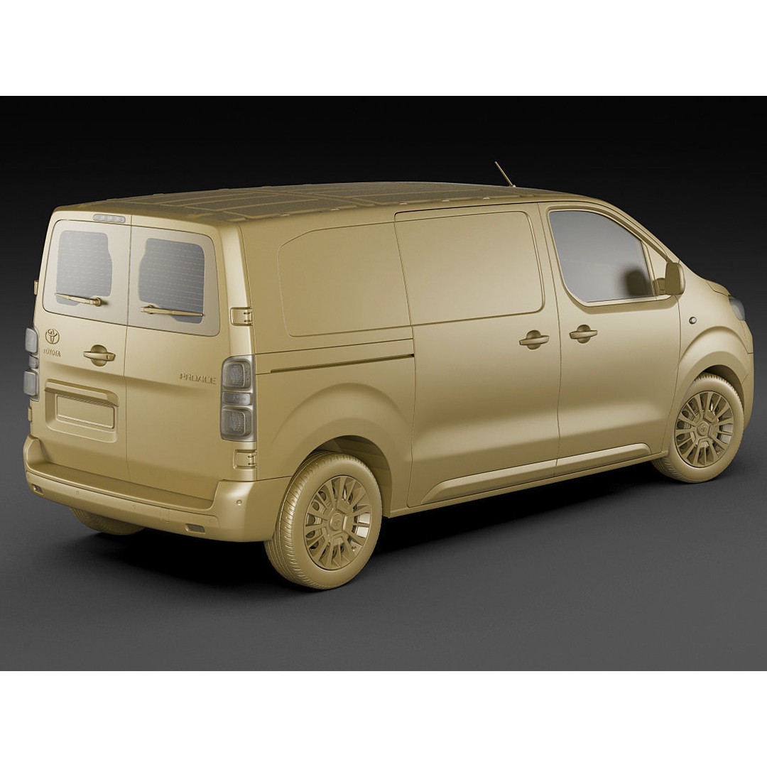 Toyota Proace Van 2016 3D Model – Detailed Exterior, Game-Ready Formats - View 17