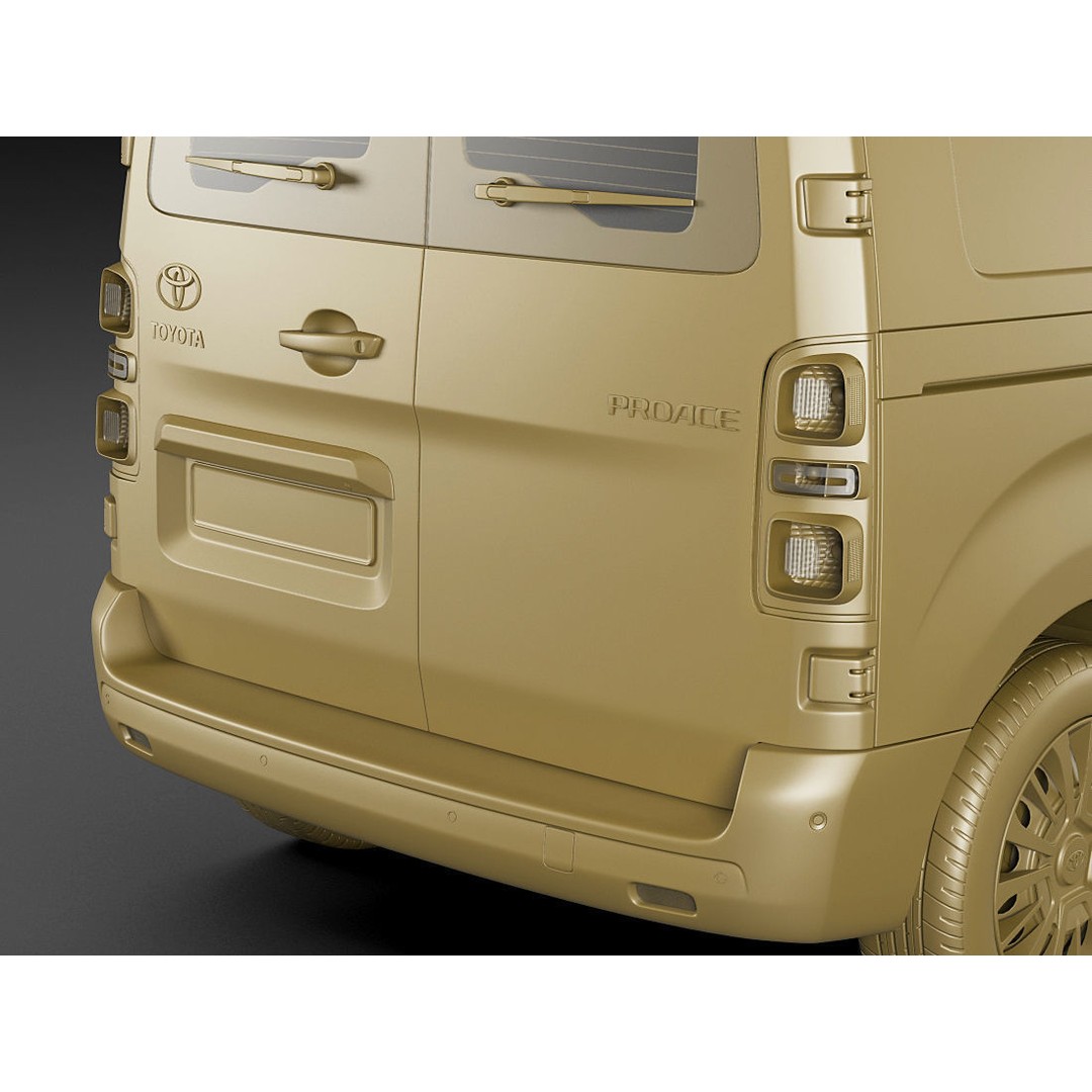 Toyota Proace Van 2016 3D Model – Detailed Exterior, Game-Ready Formats - View 19