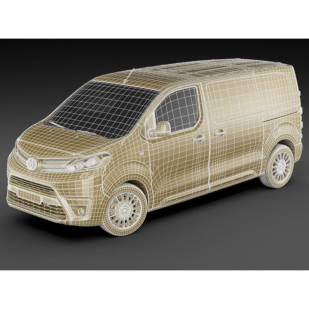 Toyota Proace Van 2016 3D Model – Detailed Exterior, Game-Ready Formats - View 20