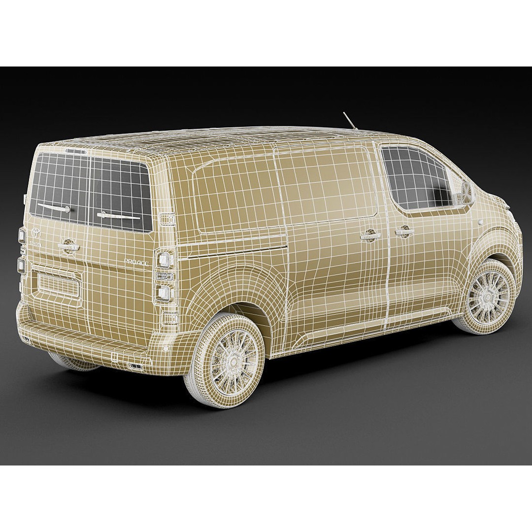 Toyota Proace Van 2016 3D Model – Detailed Exterior, Game-Ready Formats - View 21