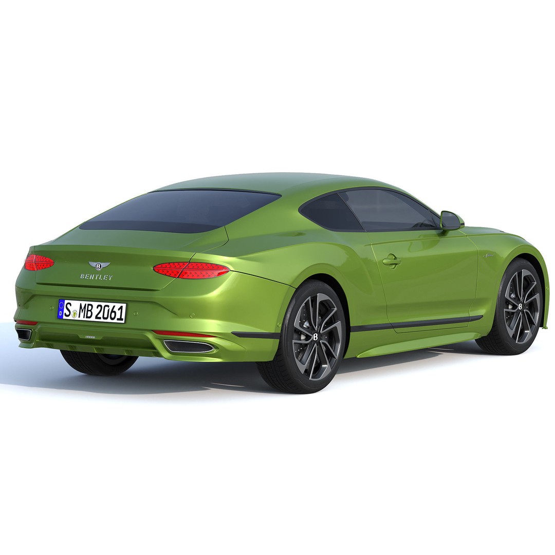 Bentley Continental GT Speed 2025 3D Model – Luxury Coupe, PBR Textures - View 3