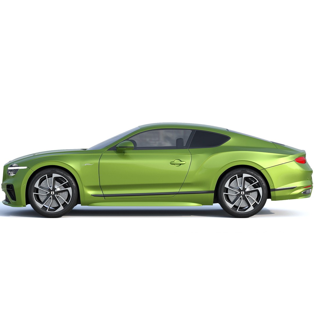 Bentley Continental GT Speed 2025 3D Model – Luxury Coupe, PBR Textures - View 4