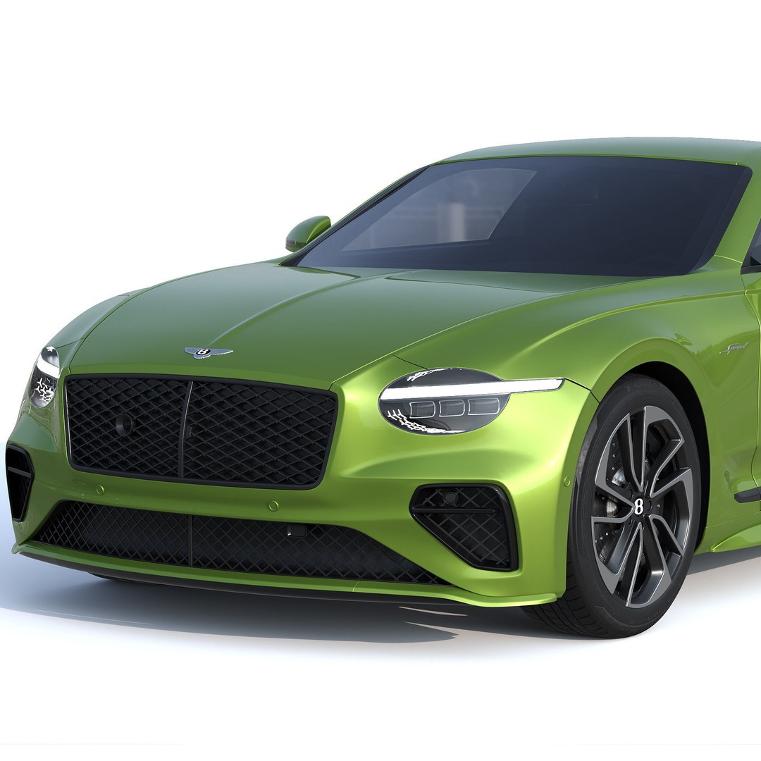 Bentley Continental GT Speed 2025 3D Model – Luxury Coupe, PBR Textures - View 7