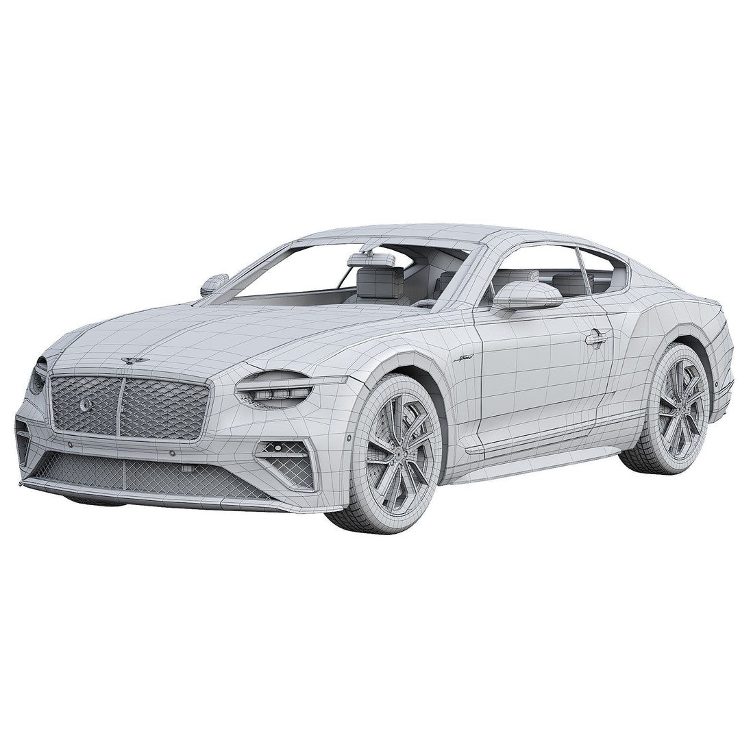 Bentley Continental GT Speed 2025 3D Model – Luxury Coupe, PBR Textures - View 9