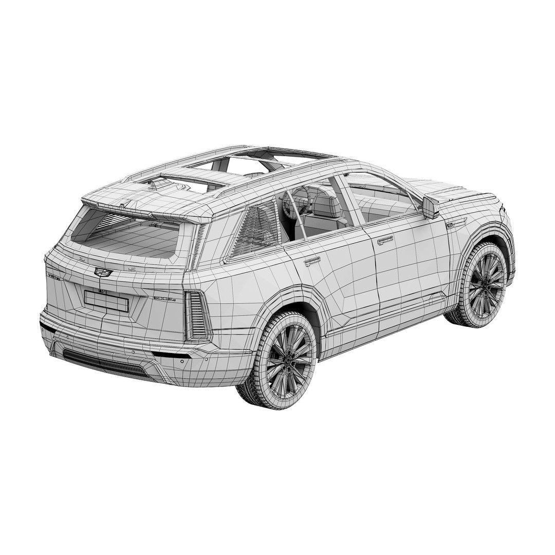 Cadillac Vistiq 3D Model – High Poly SUV Asset, PBR Textures