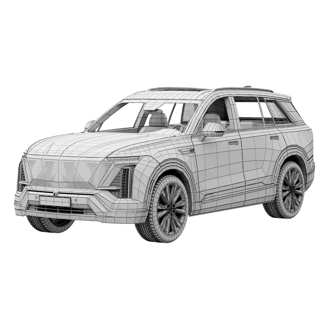 Cadillac Vistiq 3D Model – High Poly SUV Asset, PBR Textures - View 15
