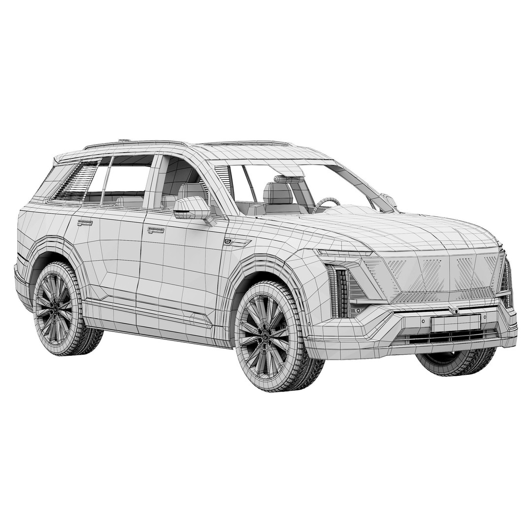 Cadillac Vistiq 3D Model – High Poly SUV Asset, PBR Textures - View 16