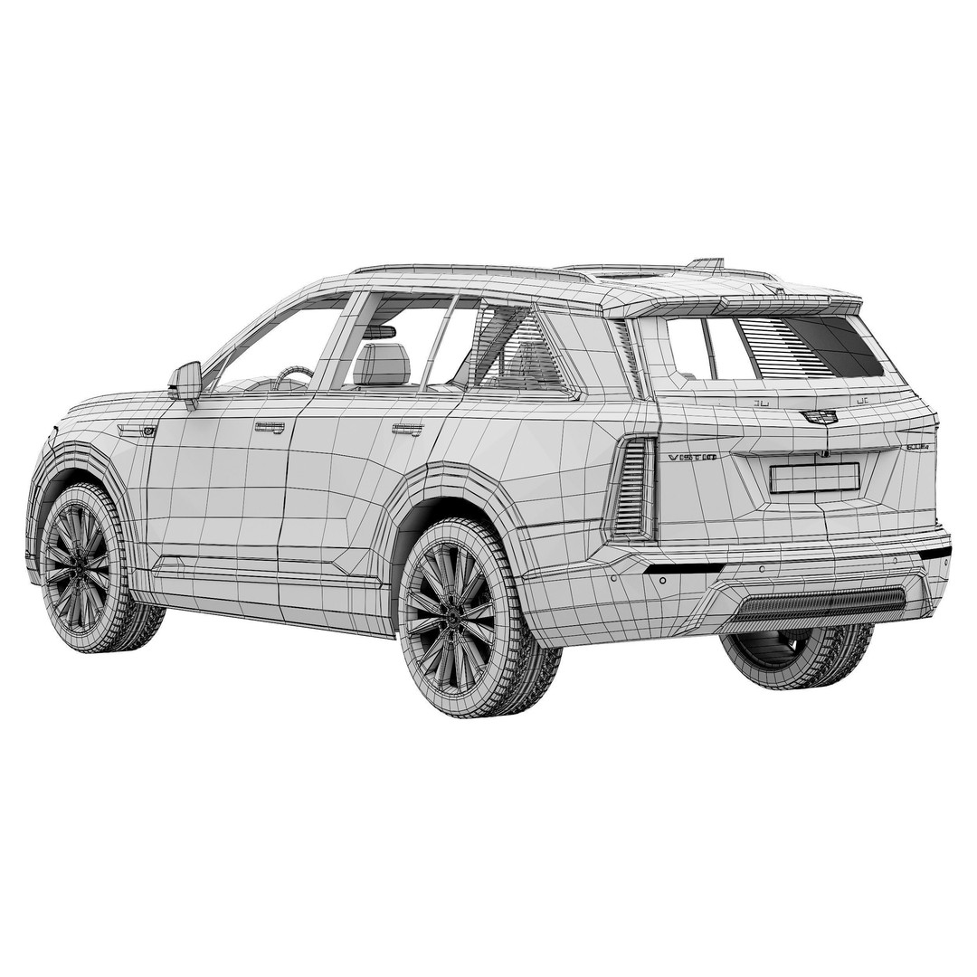 Cadillac Vistiq 3D Model – High Poly SUV Asset, PBR Textures - View 17