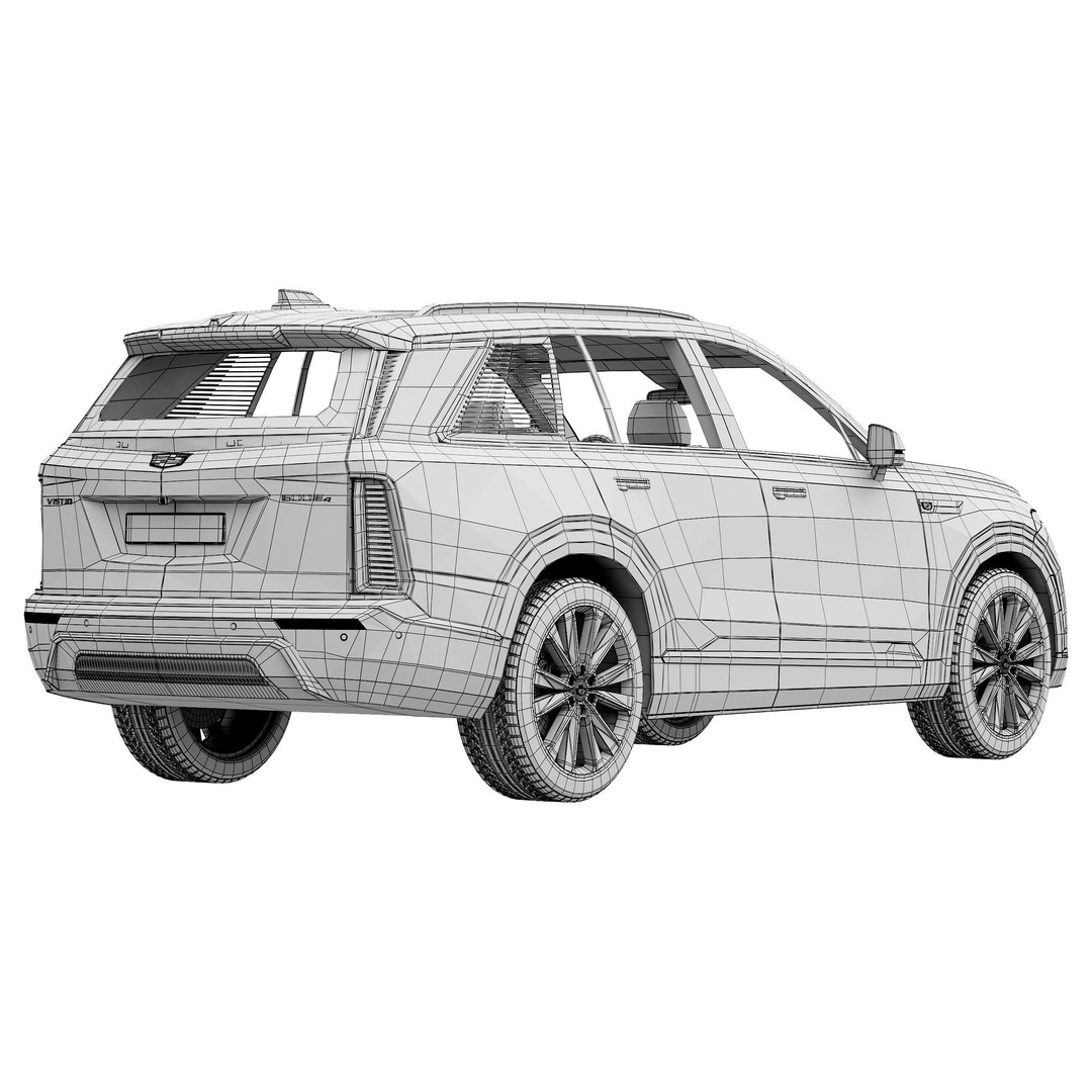 Cadillac Vistiq 3D Model – High Poly SUV Asset, PBR Textures - View 18