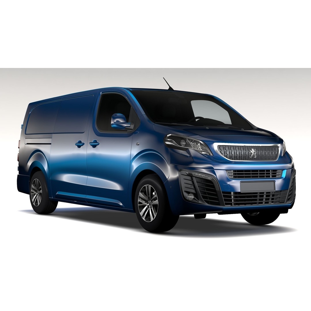 Peugeot Expert L3 2017 3D Model – High Poly Vehicle for Animation, FBX, OBJ - View 10