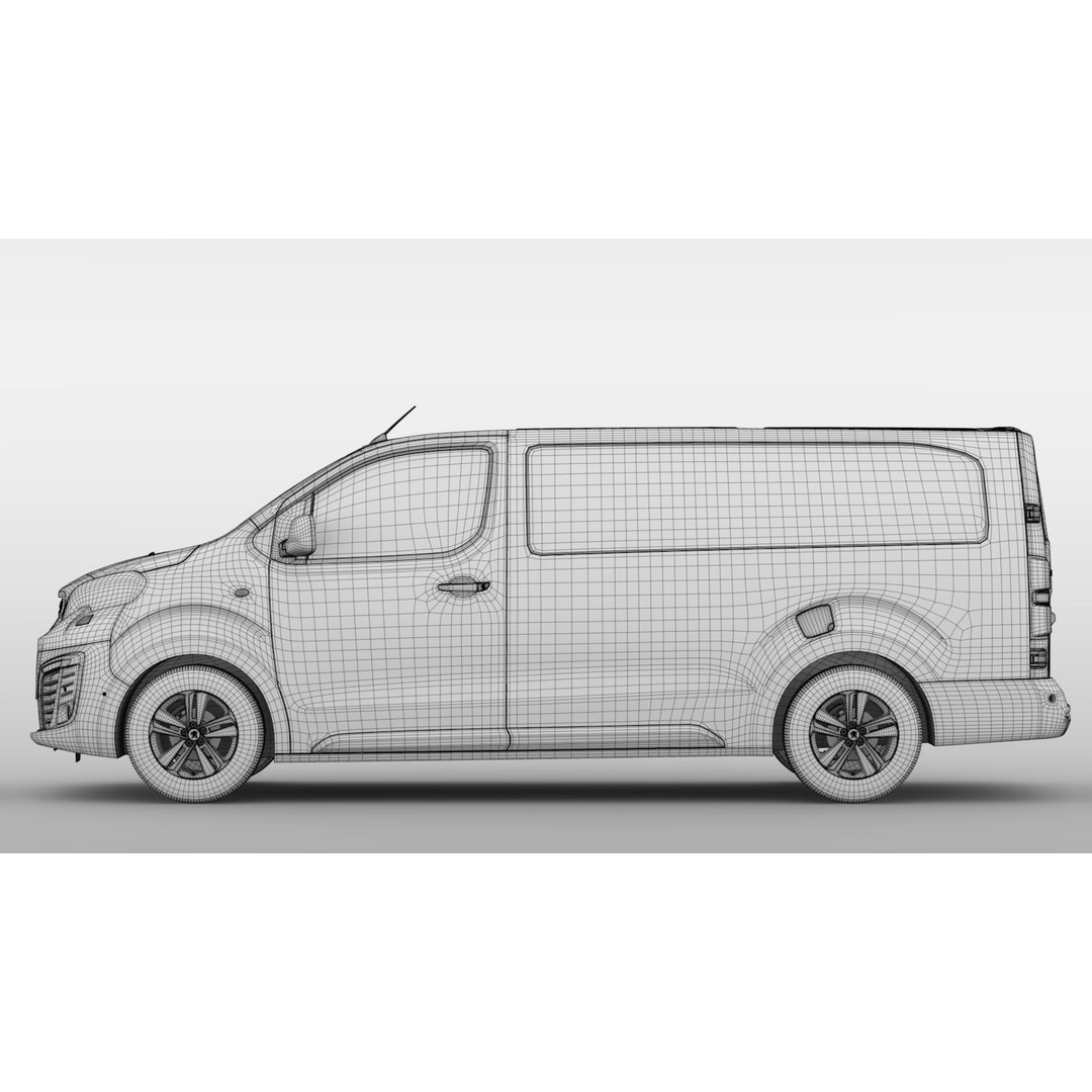 Peugeot Expert L3 2017 3D Model – High Poly Vehicle for Animation, FBX, OBJ - View 11