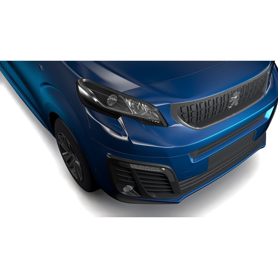 Peugeot Expert L3 2017 3D Model – High Poly Vehicle for Animation, FBX, OBJ - View 13